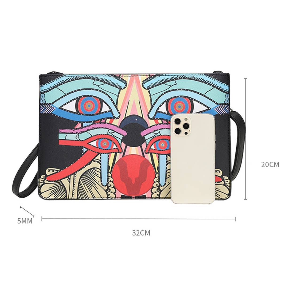 MULTI FUNCTIONAL HIGH CAPACITY PRINTED HANDBAG_CWAB1477