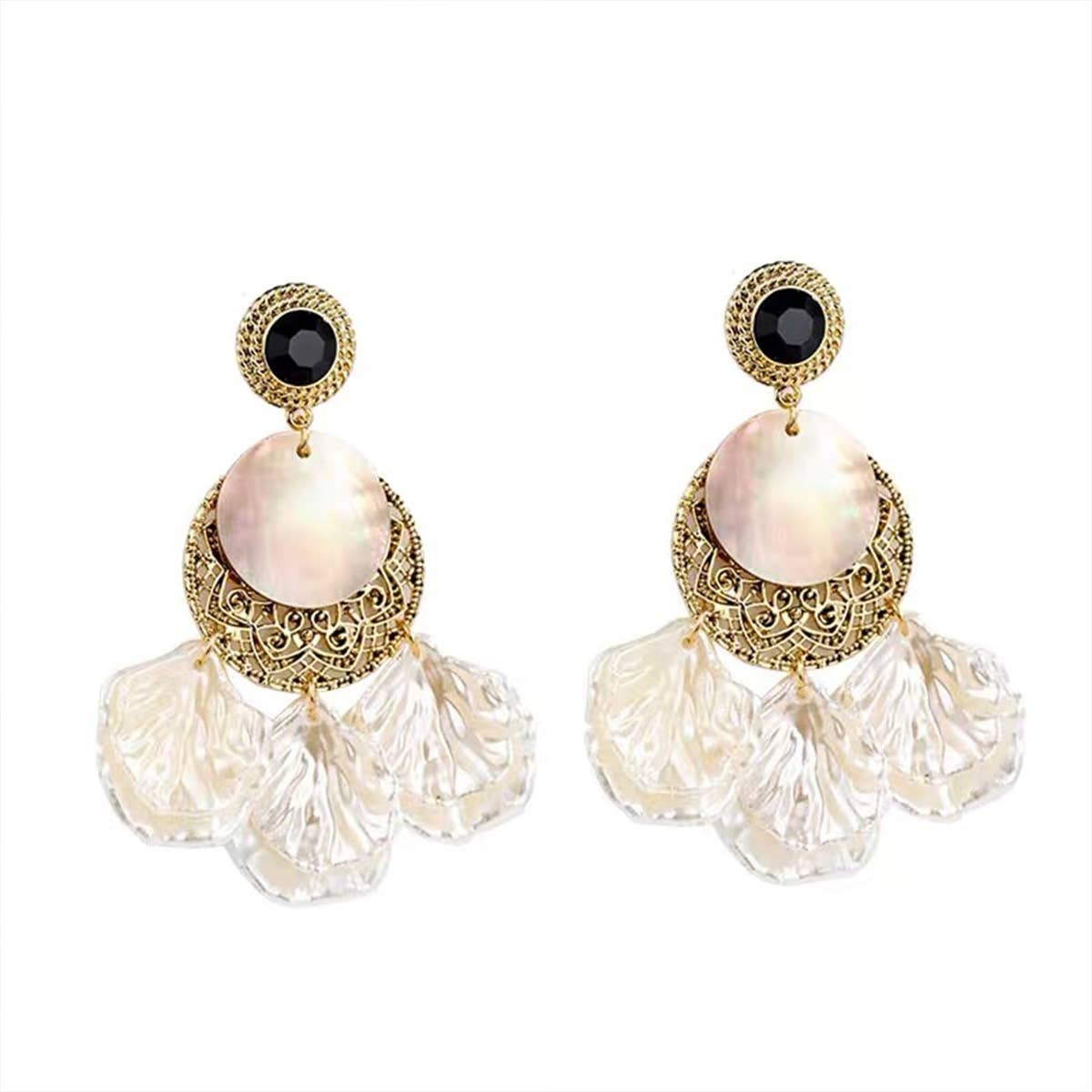 RETRO DISTRESSED HIGH END TASSEL EARRINGS_CWAJE1715