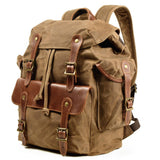 RETRO MILITARY CANVAS BACKPACK FOR MEN_CWAB5522
