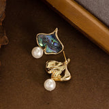 SWEET HEART ABALONE PEARL PENDANT EARRINGS_CWMM4324