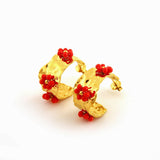 MINIMALIST FLORAL 18K STAINLESS STEEL EARRINGS_CWMM8896