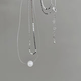 DOUBLE FRESHWATER PEARL NECKLACE_CWAJE1274