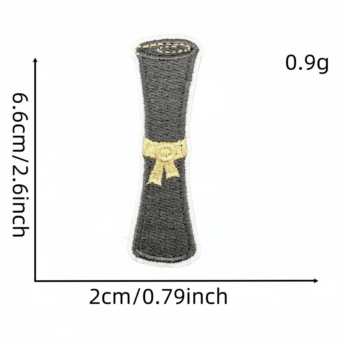 BLACK AND GOLD GRADUATION SEASON EMBROIDERED PATCH_CWMM4057