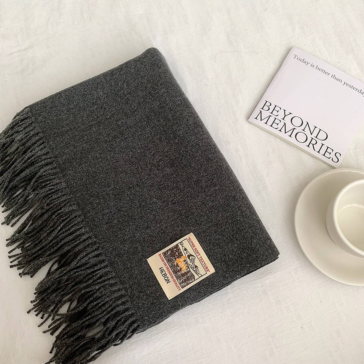 SOLID COLOR FAUX CASHMERE SCARF WINTER WRAP_CWASC2303