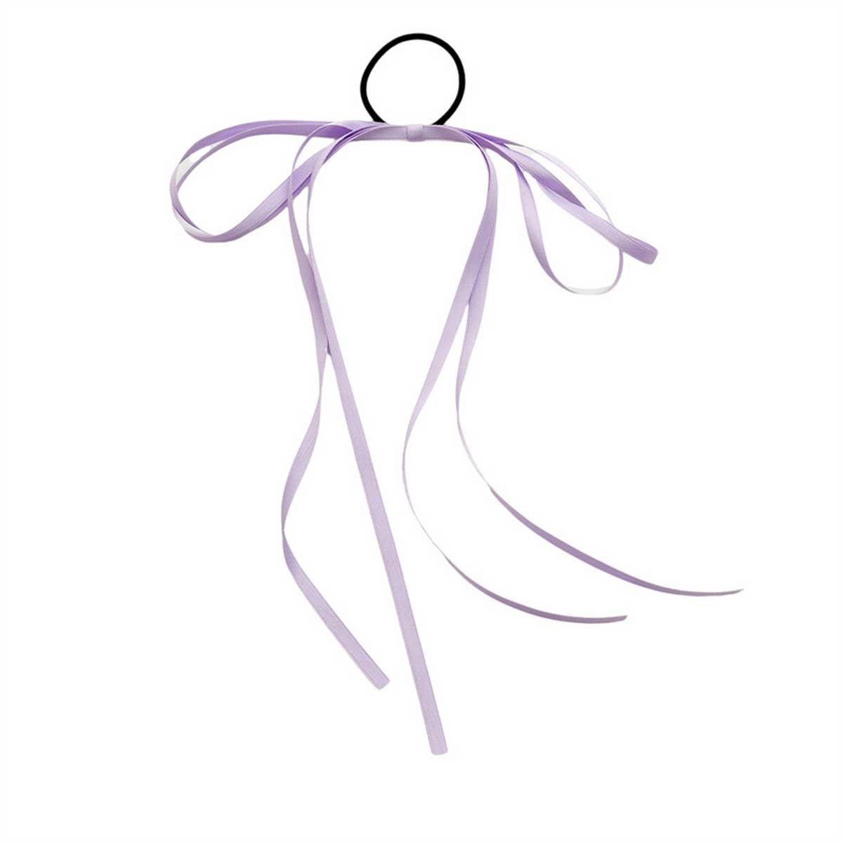 Women Bow Tassel Elastic Hair Rope_Cwaha1078