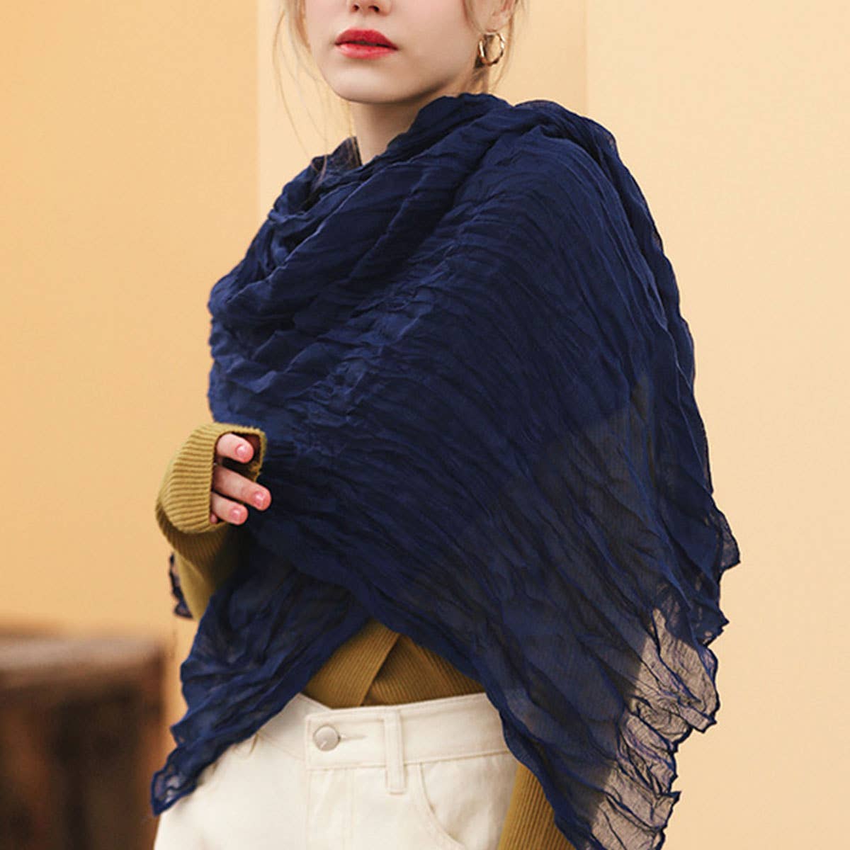 Women Cotton Scarves Soft Fashion Wrap Shawl