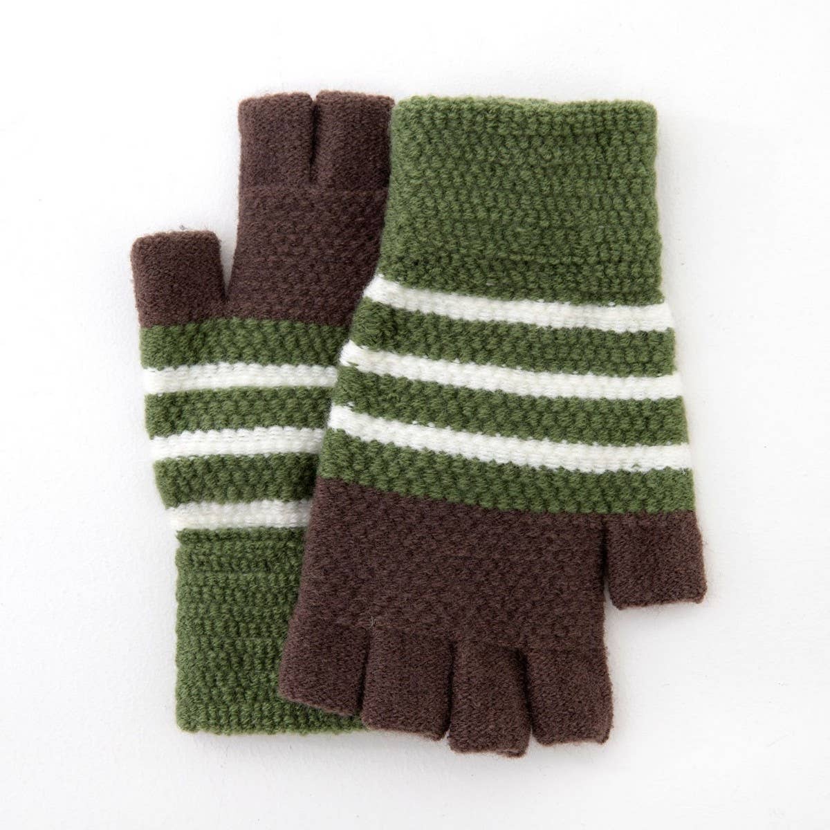 HALF FINGER OPEN KNITTED COLD PROTECTION GLOVES_CWAG0157