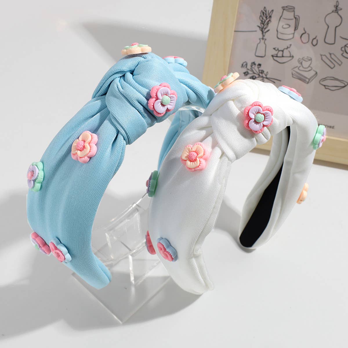 FRESH FLOWER WIDE KNOTTED HEADBAND_CWAHA2304