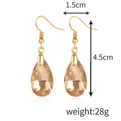Water Droplet  Decor Drop Earrings