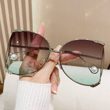 LARGE FRAME SUNGLASSES WITH PEARLS ANTI UV_CWASG0343
