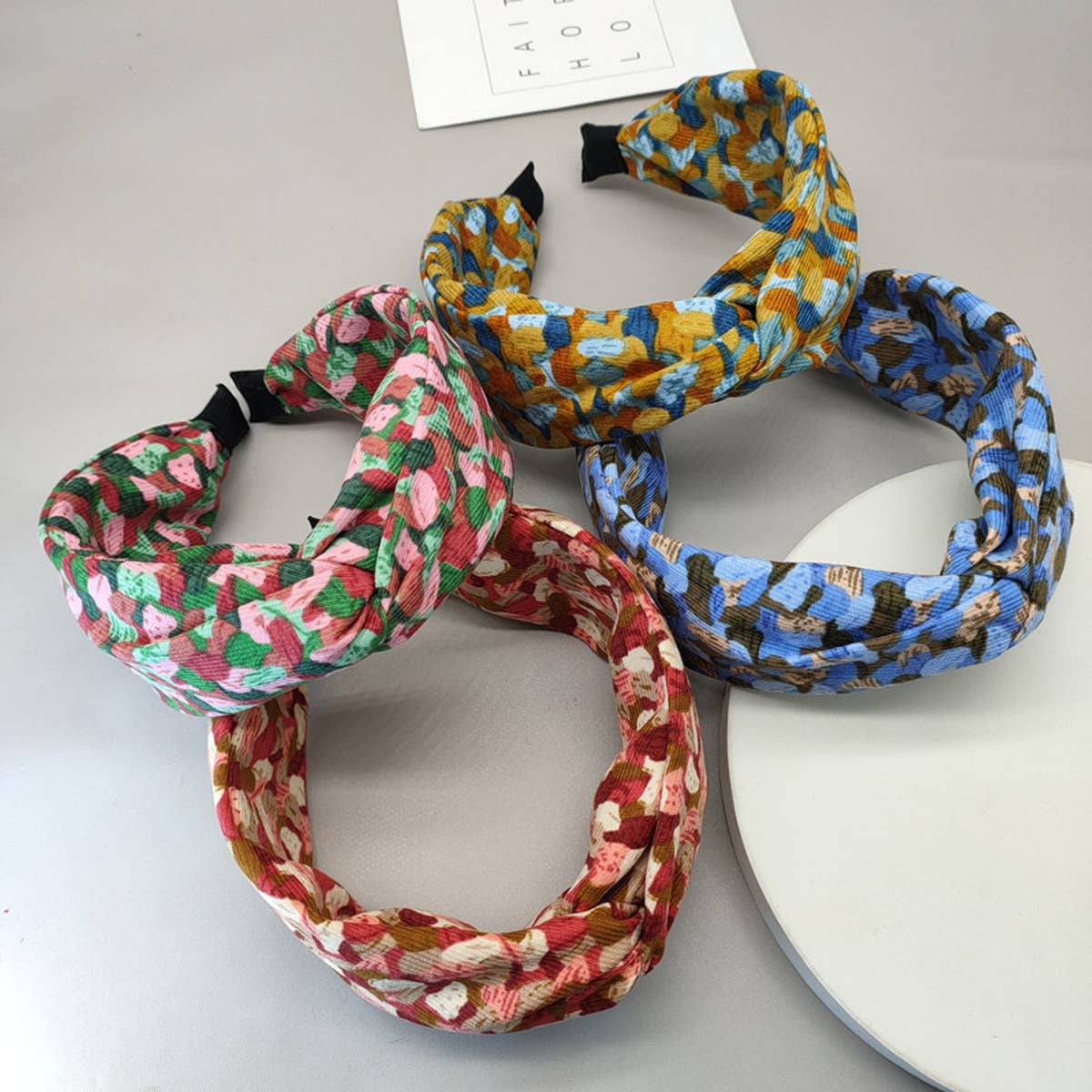 SIMPLE WOOLEN PLEATED HEADBAND_CWAHA2590