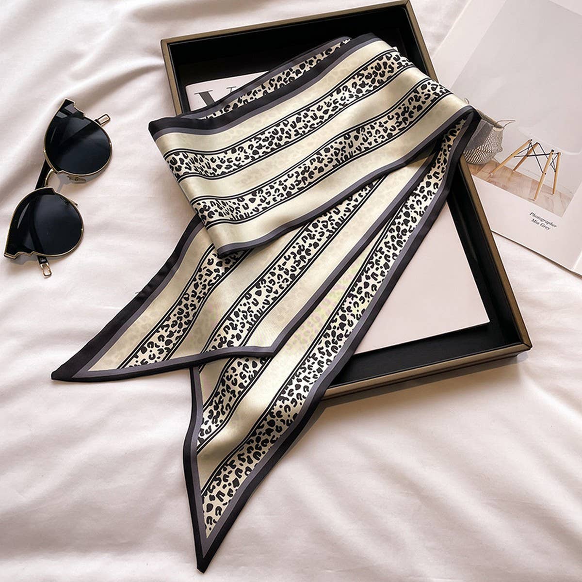 Women¡¯S Long Silk Scarf ? Stylish Neck Accessory_Cwasc03144