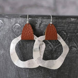 RETRO PERSONALITY IRREGULAR DOUBLE HOOP EARRINGS_CWAJE1981