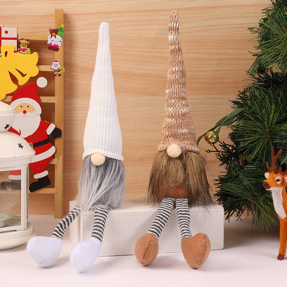 CHRISTMAS DECORATIONS FACELESS DOLL FIGURINE_CWMM2843