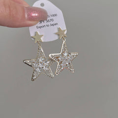 LIGHT LUXURY STAR PENDANT EARRINGS_CWAJE2018