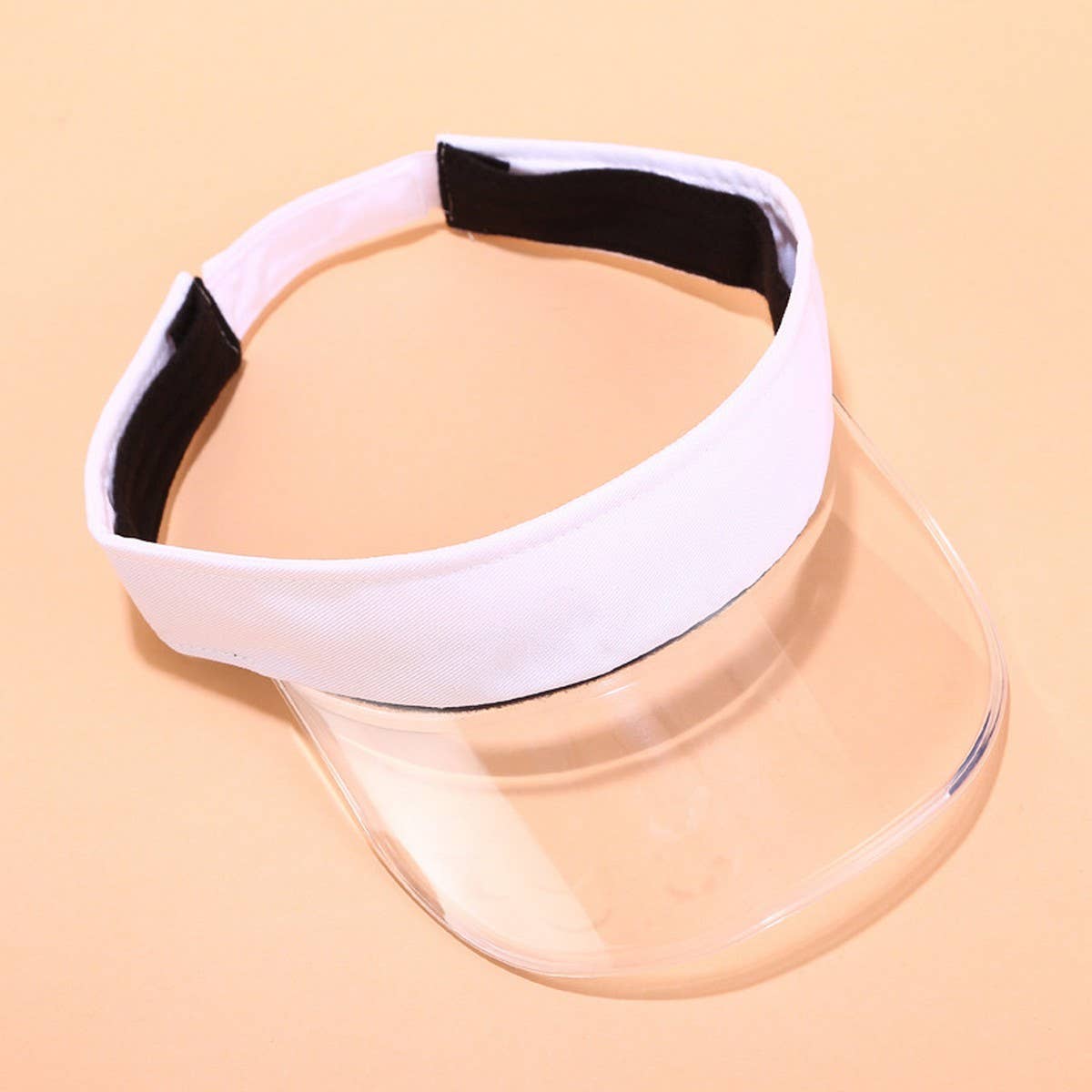 PVC VISOR HAT SUMMER SUNSHADE CAP FOR BEACH_CWAH3285