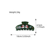 GINGERBREAD MAN HAIR CLAW XMAS CARTOON BUN CLIP_CWAHA1598