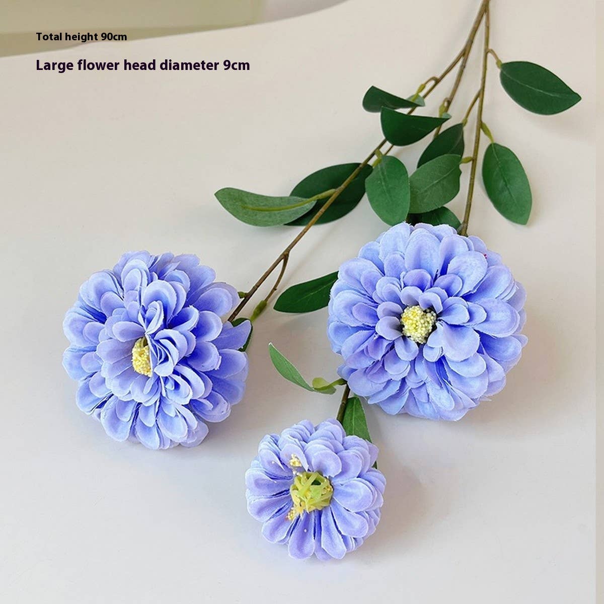 FAUX LONG STEM MARIGOLD PEONY FLOWER FOR DECOR_CWMM6591