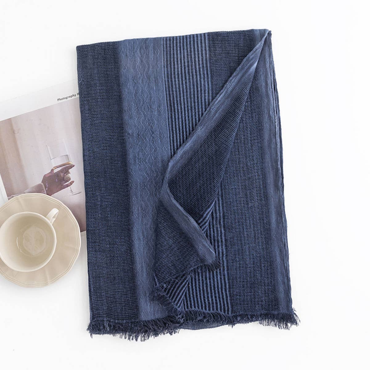 BOHO FAUX CASHMERE SCARF VINTAGE WRAP FOR WOMEN_CWASC1005