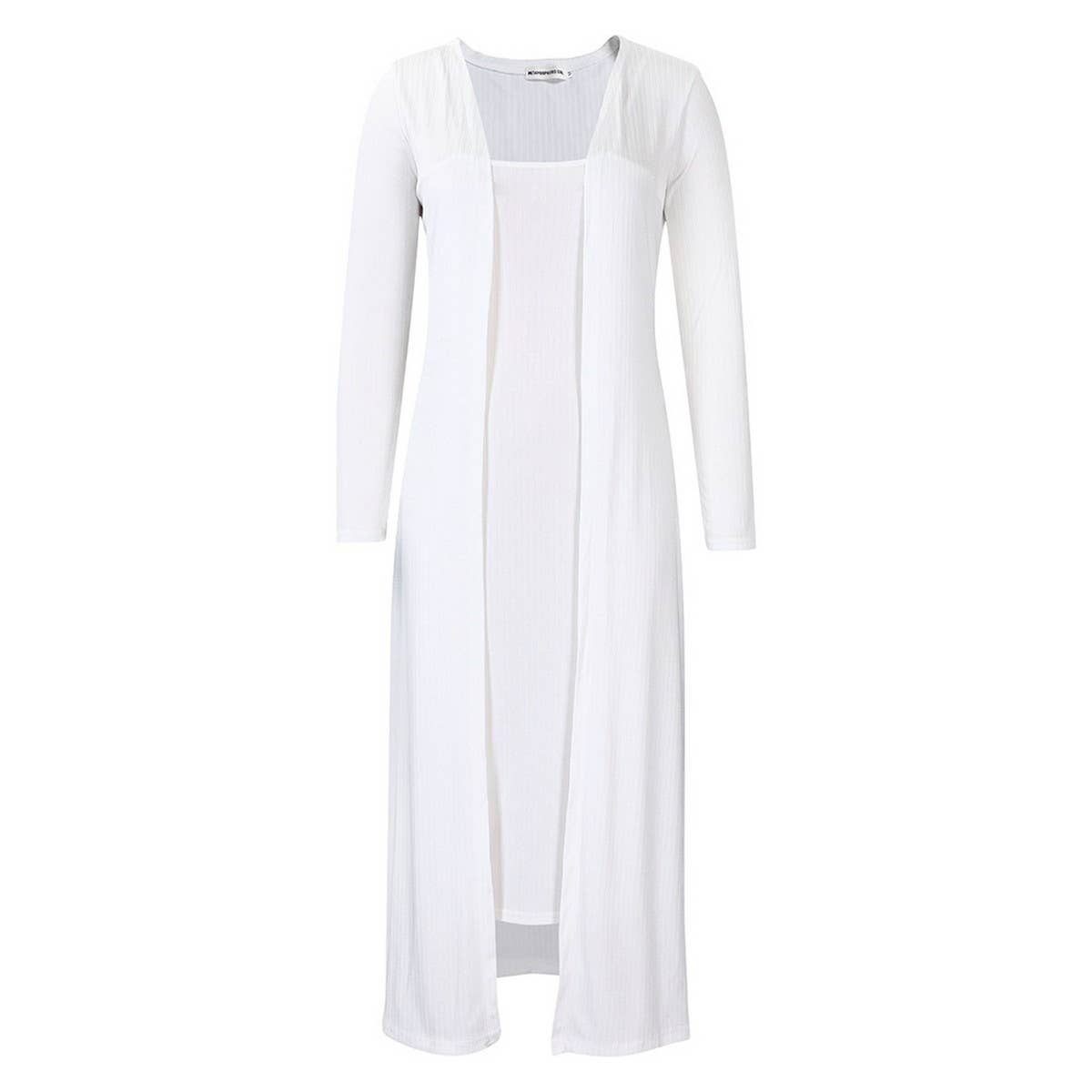 SOLID COLOR SUSPENDER SKIRT LONG TWO PIECE SET_CWDMD3672