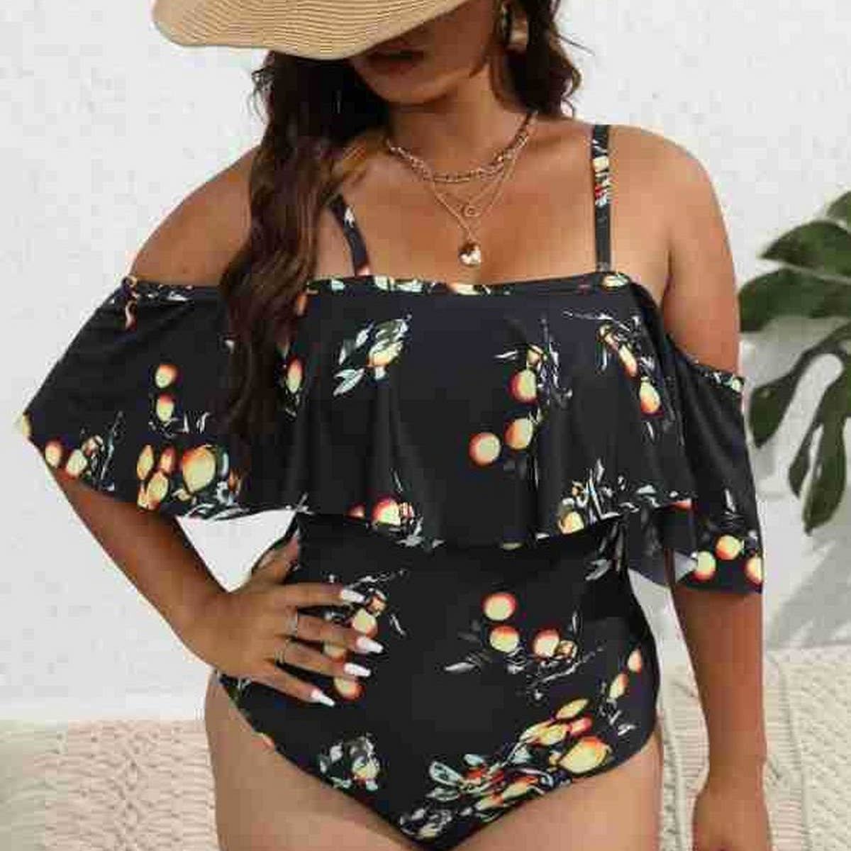 BELLY COVERING SLIMMING ONE PIECE SWIMSUIT_CWMW0306