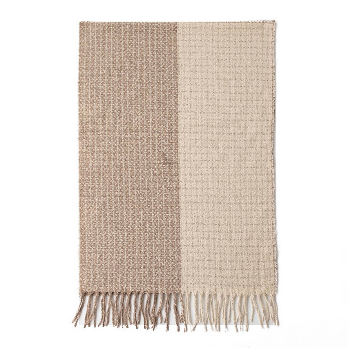 SOFT PLAID SCARF VINTAGE TASSEL WOMENS WRAP_CWASC1001