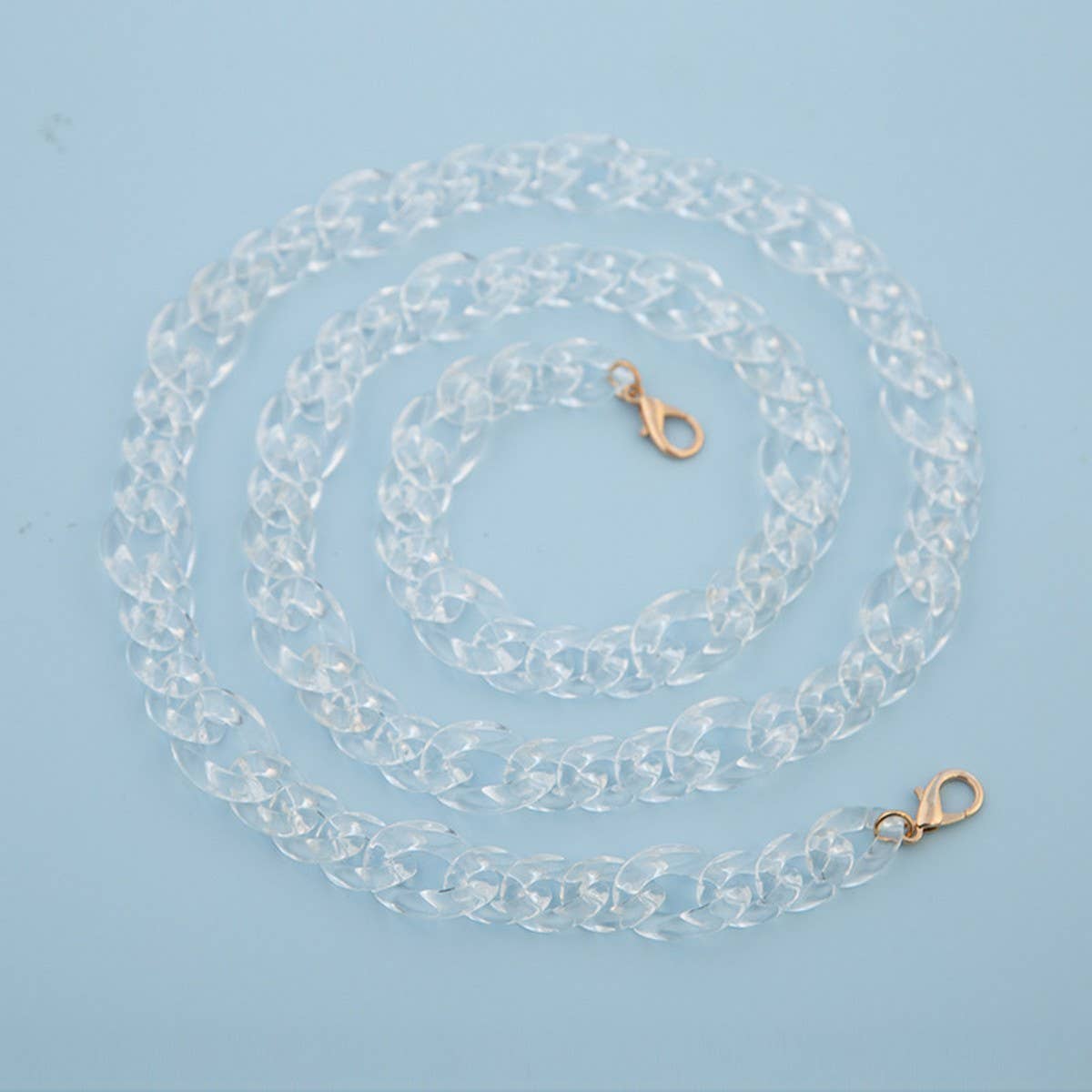 47IN ACRYLIC CROSSBODY CHAIN PHONE BAG STRAP_CWMM5102