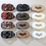 LOVE SHAPE DUCKBILL CLIP NO SLIP HALF UP PIN_CWAHA6516