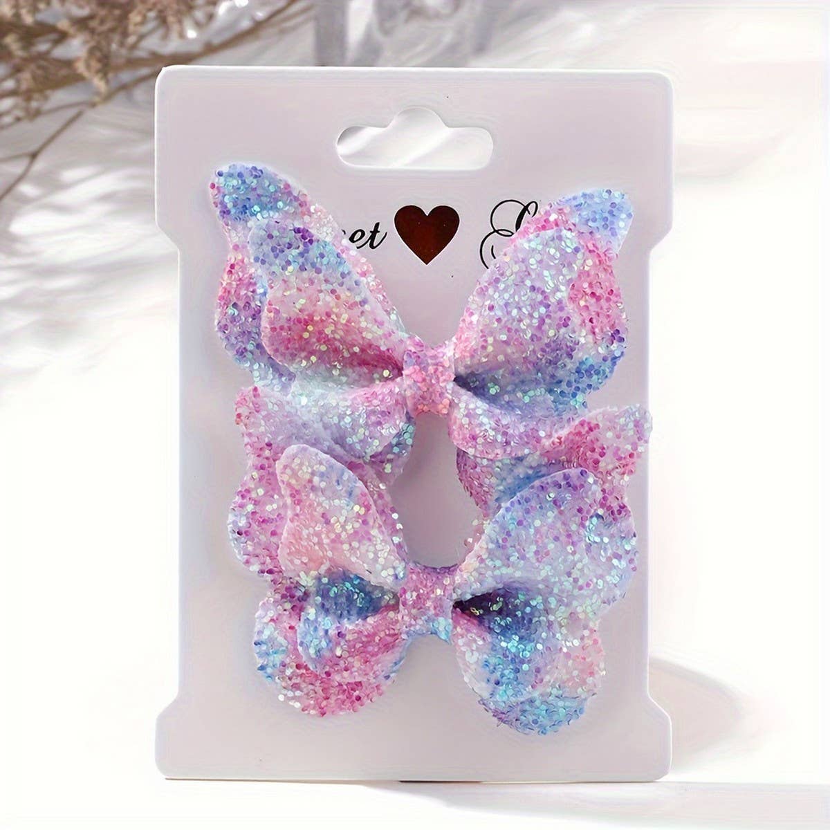 3D GRADIENT GLITTER BOW BABY HAIR CLIP_CWAHA6755