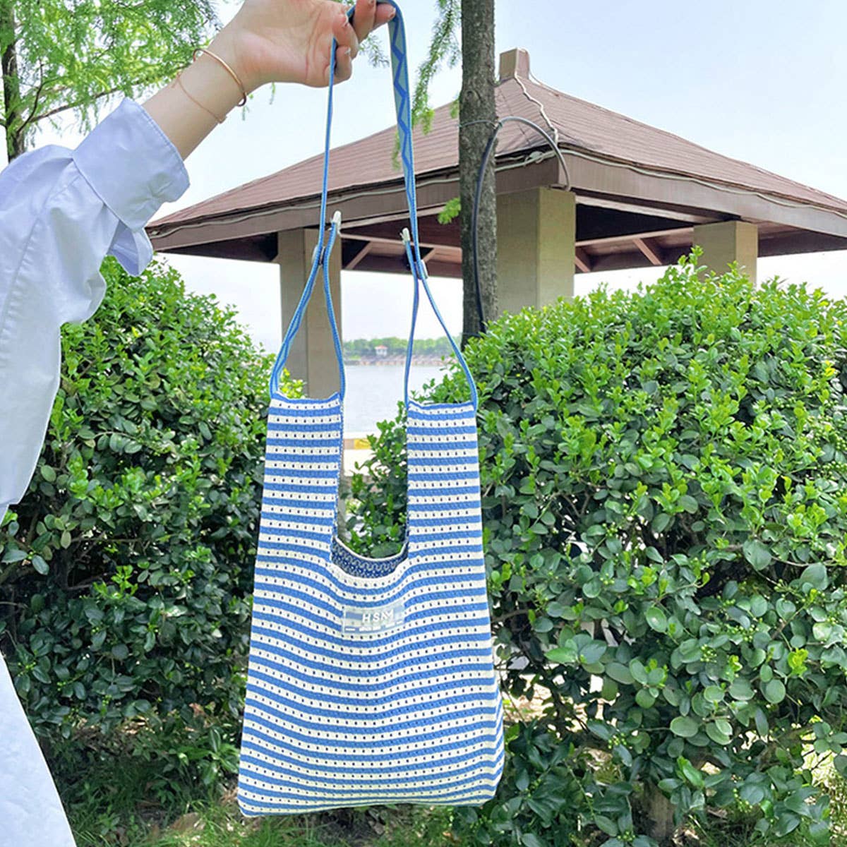 ADJUSTABLE KNITTED TWILL LONG SIZE BAG STRAP_CWMM1069