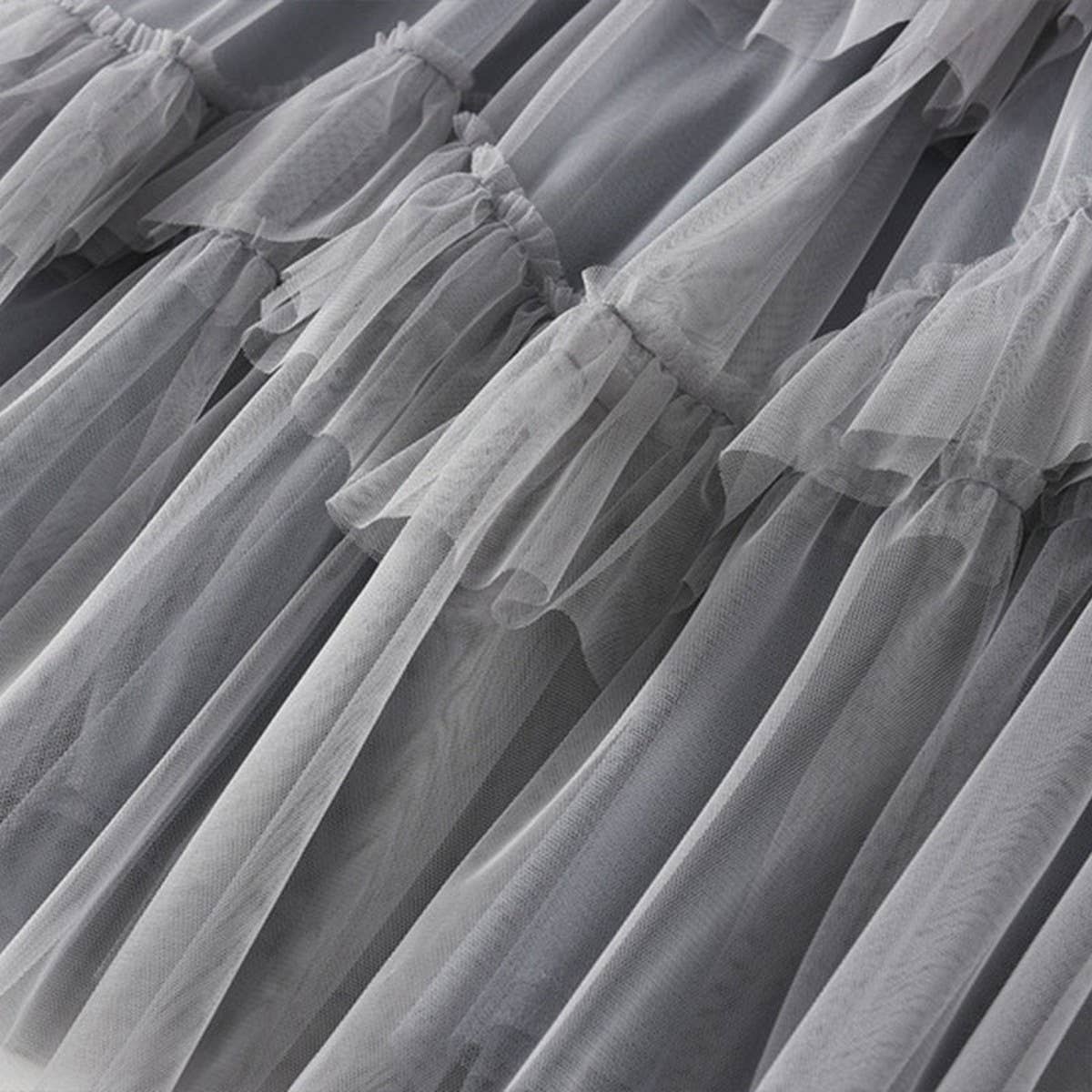 Tiered Tulle Patchwork Flared Maxi Skirt_Cwbms0388