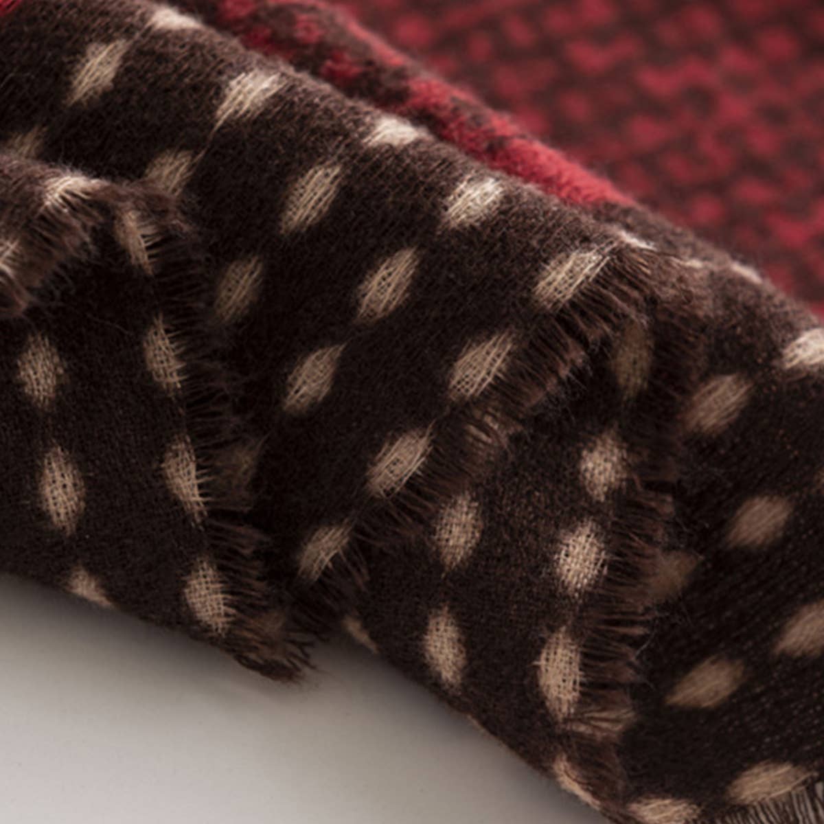 Women Retro Warm Printed Scarf