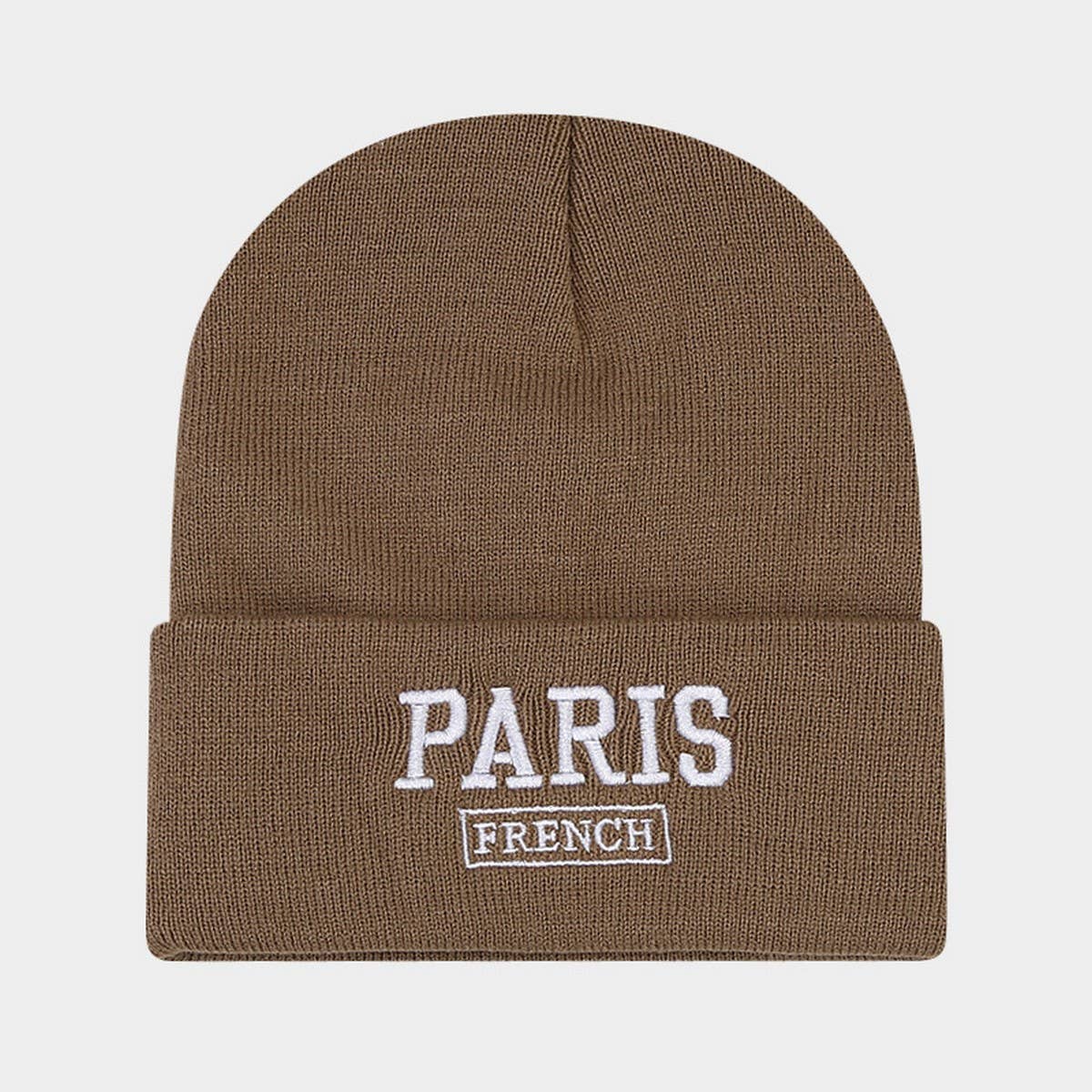 KOREAN STYLE EMBROIDERED LETTER KNITTED HAT_CWAH2120