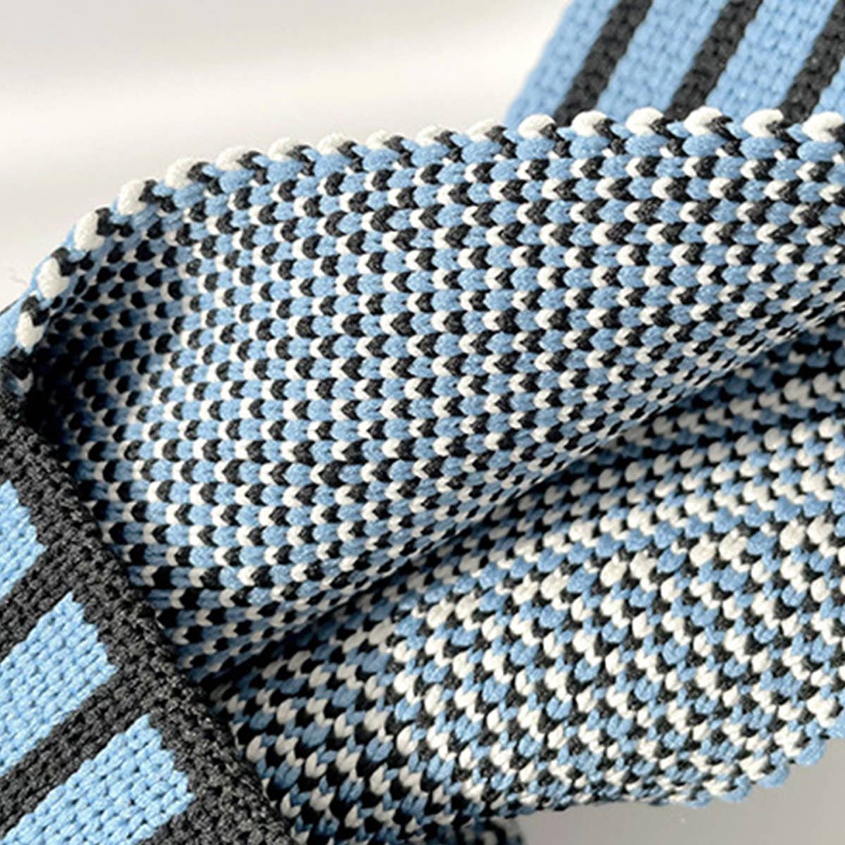 LARGE CAPACITY STRIPED KNIT SHOULDER TOTE BAG_CWAB1504