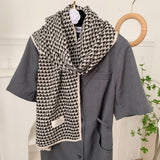 Trendy Houndstooth Scarf Winter Shawl_Cwasc02983