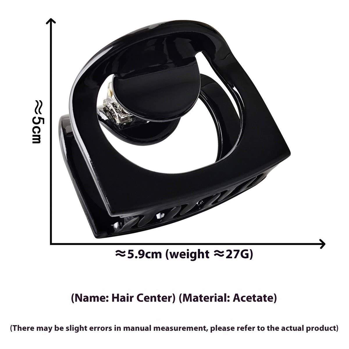 Elegant Arched Acetate Hair Claw ? Niche Hairpin_Cwaha07189