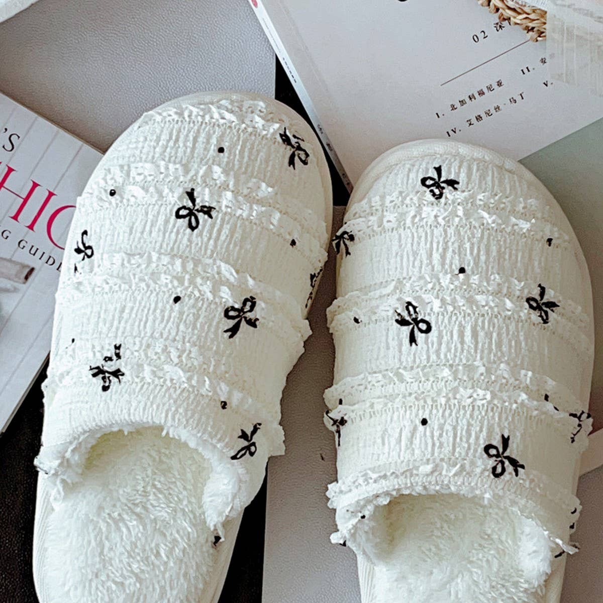NEW STYLE HOME WARM PLUSH NON SLIP COTTON SLIPPERS_CWMM2952