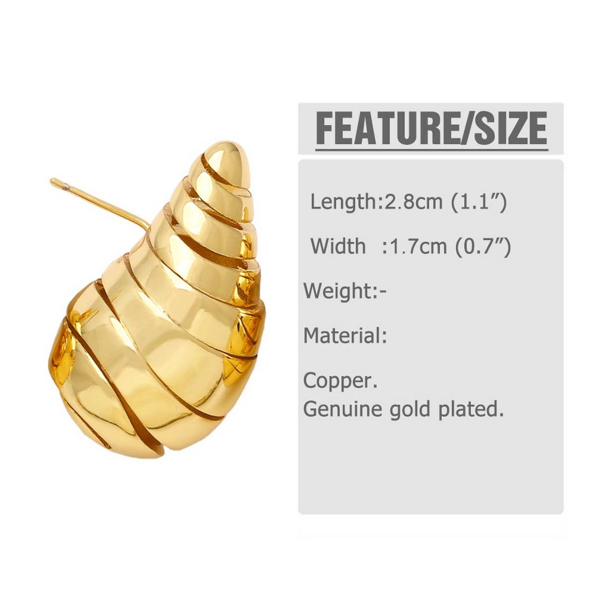 FASHIONABLE GOLD PLATED HOLLOW ROUND EARRINGS_CWAJE0991