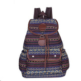 BOHO VINTAGE BACK TO SCHOOL CANVAS BACKPACK_CWAB2214