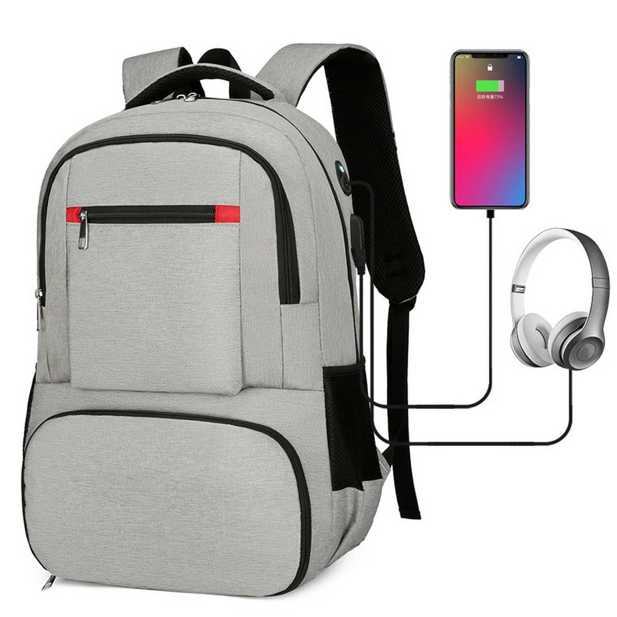 OXFORD INSULATED BACKPACK FOR FOOD DELIVERY_CWAB5431