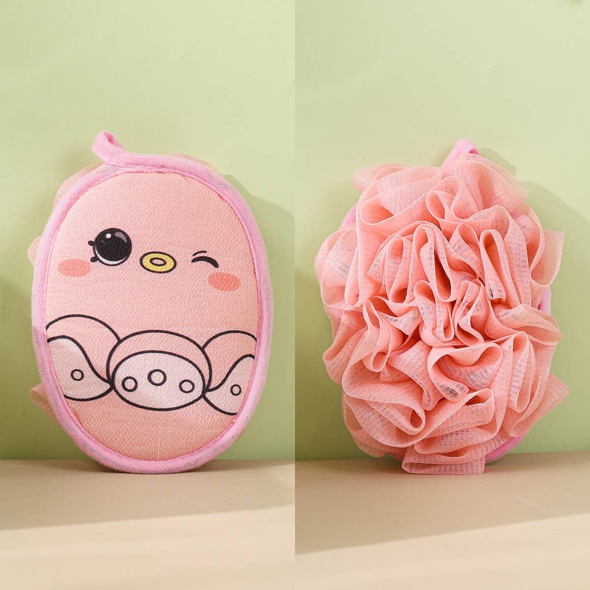 BATH POUF 2 IN 1 SOFT AND NON FRAGILE BATH BALL_CWMM3329