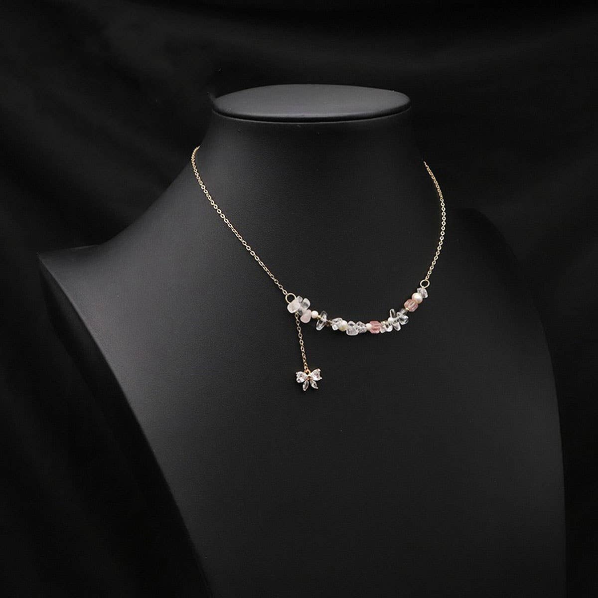 HIGH END BUTTERFLY TEMPERAMENT PEARL NECKLACE_CWAJE3857