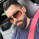 RETRO SQUARE LARGE FRAME SUNGLASSES_CWASG0728