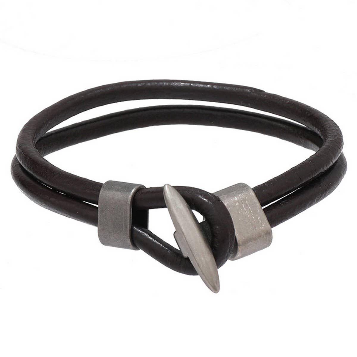 NEW RETRO SIMPLE PERSONALITY LEATHER BRACELET_CWMM4476