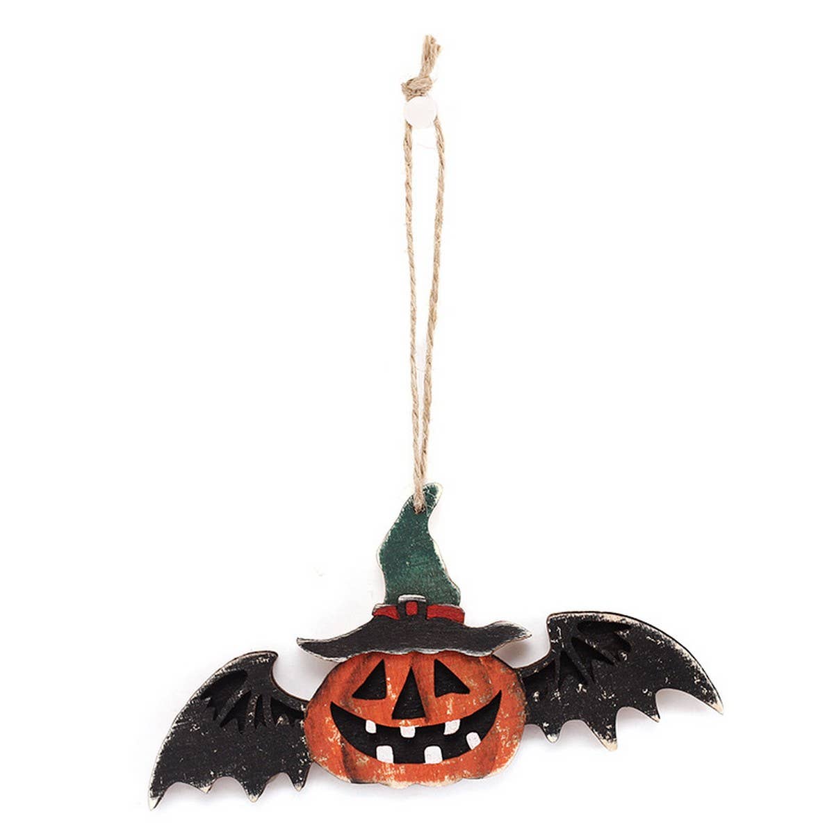 INS STYLE PAINTED PUMPKIN BAT WOOD HANGING_CWAJE05361