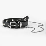 Versatile Casual Black Chain-Decorated Belt_Cwabe0573