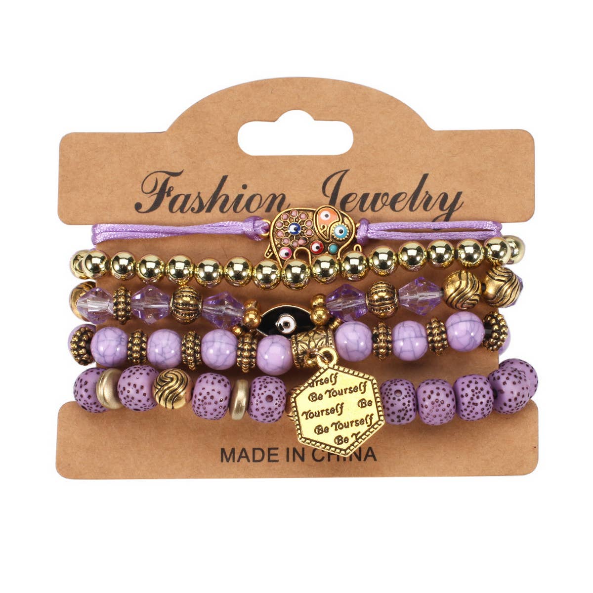 BOHEMIAN ELEPHANT LAYERED BRACELET_CWAJE2218