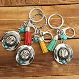 BOHO COWBOY HAT KEYCHAIN WITH VINTAGE WESTERN CHARM_CWAB5083