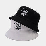 SIMPLE LOVE DOG PAW BUCKET HAT_CWAH1651