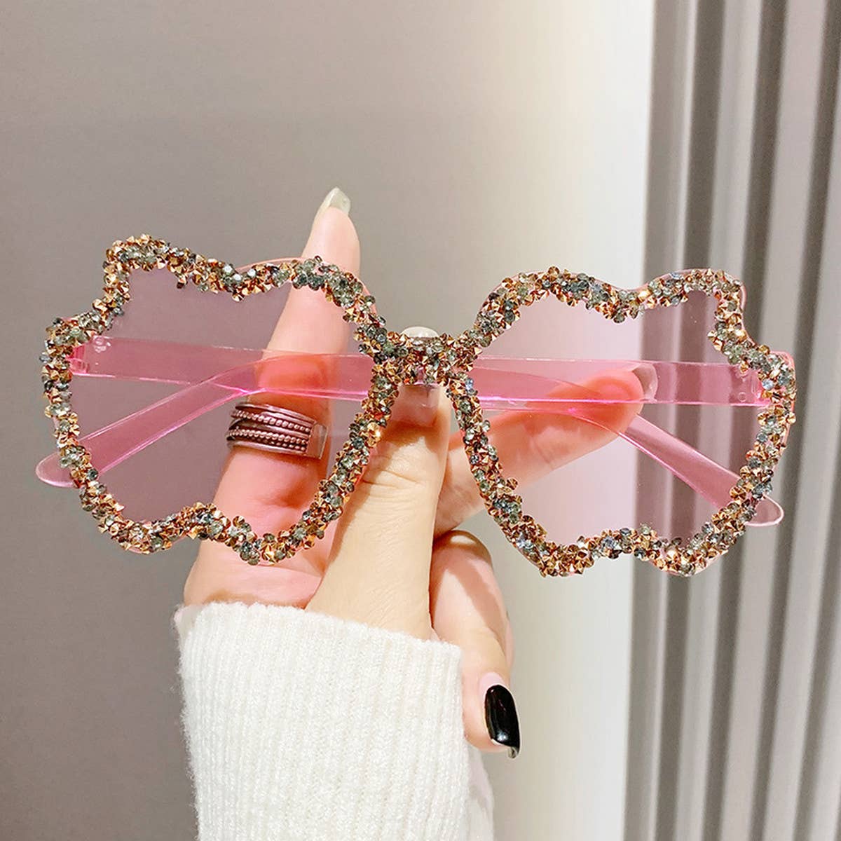 Women Diamond Transparent Sunglasses_Cwasg0213